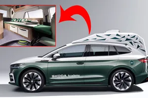 Skoda transforma el SUV eléctrico Enyaq en una «caravana-oficina móvil» llamada Roadiaq