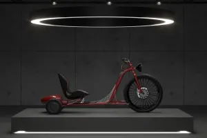 VOOK es un triciclo eléctrico espectacular con 2 motores de 1000 W y 177 km de autonomía