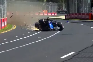 Este fuerte accidente de Albon puede dejar a Williams con un único coche en el GP de Australia
