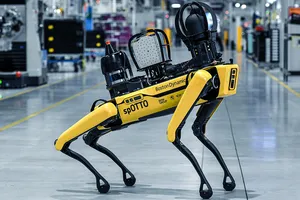 El nuevo 'perro guardián' de BMW se llama SpOTTO, un robot autónomo que ya trabaja en sus fábricas
