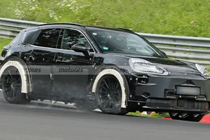 El Porsche Cayenne 100% eléctrico saca todo su potencial en Nürburgring, cazado el SUV que tendrá hasta 1.000 km de autonomía