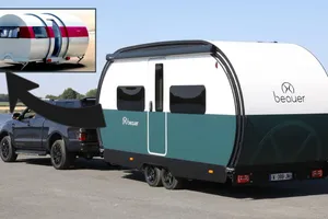 Parece una caravana normal hasta que aparcas: pulsas un botón y en 60 segundos triplica su espacio