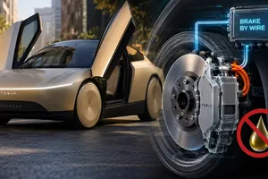 El Tesla Cybercab frena sin pedal, líquido ni conductos: así funciona su sistema brake-by-wire