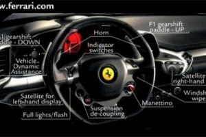 Ferrari explica el funcionamiento del volante de la 458 Italia
