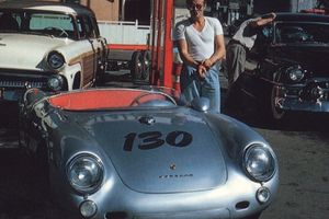 Sara Montiel y el Porsche de James Dean