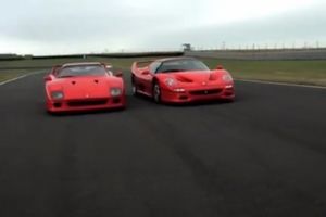 Ferrari F40 y Ferrari F50, duelo cara a cara en circuito