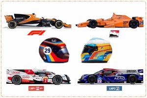 Así son los coches que Fernando Alonso ha pilotado en 2017