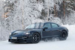 Porsche ya prueba la versión de producción del Mission E en la nieve