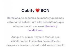 Cabify vuelve a Barcelona (con palos en las ruedas)