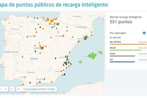 Red Eléctrica Española publica un mapa de 562 cargadores eléctricos (y habrá más)