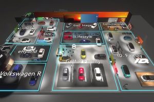 La realidad virtual muestra el stand de Volkswagen en el Salón de Ginebra 2020