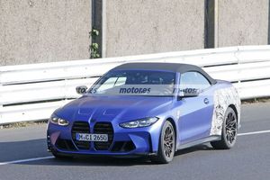 El BMW M4 Cabrio 2021 G83 se desnuda en unas nuevas fotos espías en Nürburgring