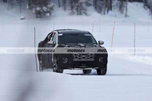 Un prototipo del Hyundai Santa Cruz 2021, el pick-up, cazado al norte de Suecia