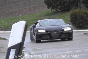 Cazado un misterioso prototipo del Bugatti Chiron durante sus pruebas en la calle
