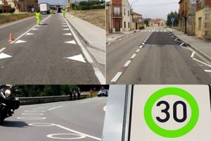 Líneas verdes, dientes de dragón y círculos: qué marcas de la DGT son ya oficiales y cuáles siguen a prueba