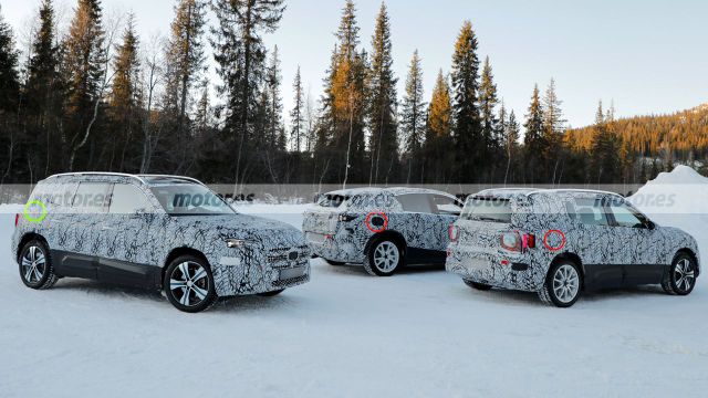 El nuevo Mercedes GLB 2027 reaparece en las pruebas de invierno con dos