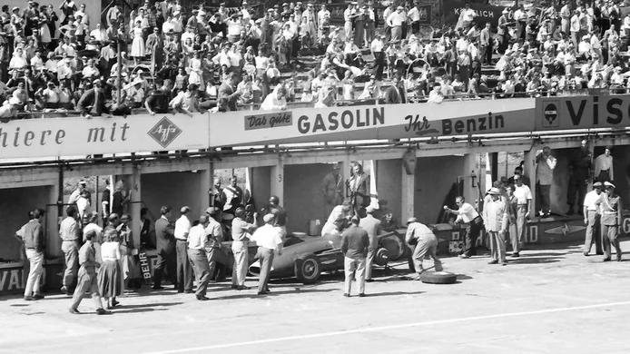 La parada de Juan Manuel Fangio en Nürburgring 1957