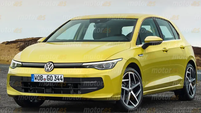 Volkswagen Golf Facelift 2024 render