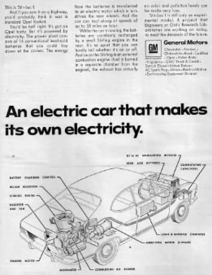 Opel Kadett Stir-Lec 1 1969, el primer coche eléctrico de GM