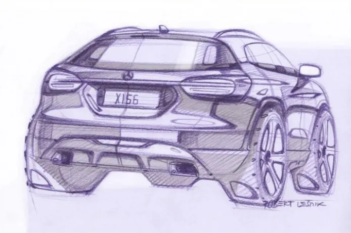 Mercedes-Benz GLA: bocetos que muestran su diseño final