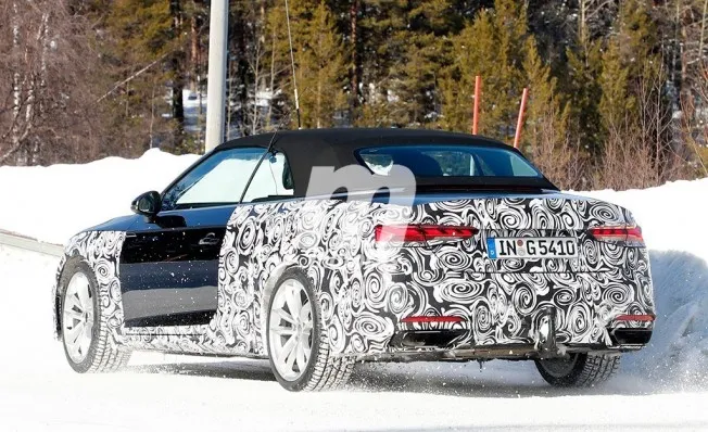 Audi A5 Cabrio 2020 - foto espía posterior Audi A5 Cabrio 2020 - foto espía posterior