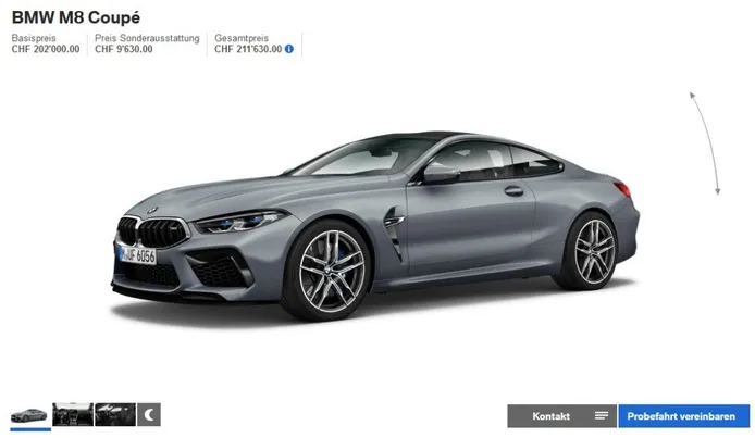 El nuevo BMW M8 ya tiene configurador online