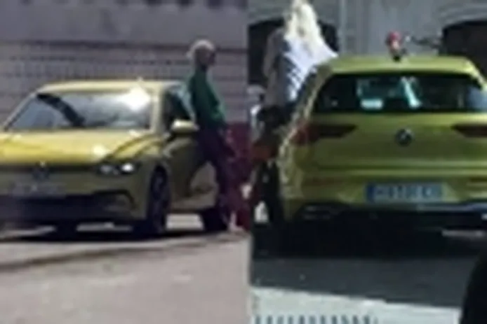 El Volkswagen Golf 8 pillado en Madrid durante su rodaje publicitario