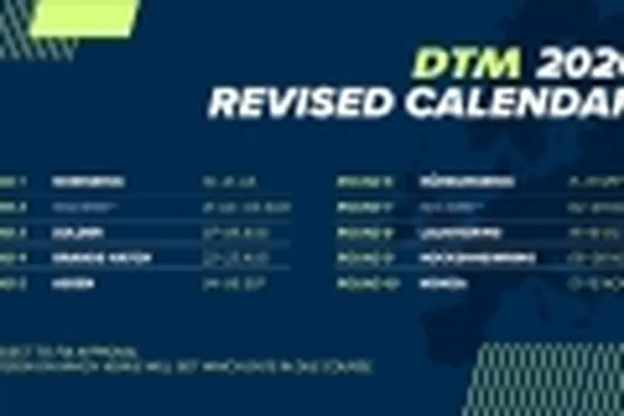 El DTM presenta un nuevo calendario de 2020 con inicio en julio