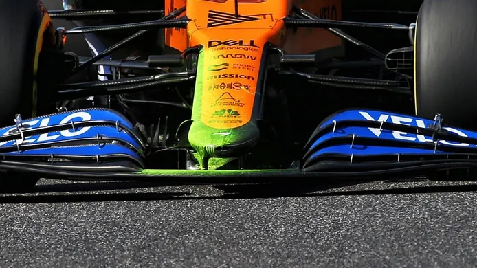 McLaren experimenta con un nuevo morro inspirado en el de Mercedes