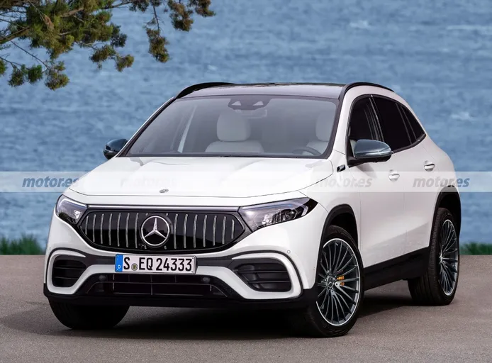 Esta recreación adelanta el futuro Mercedes-AMG EQA 2023, el SUV eléctrico más deportivo