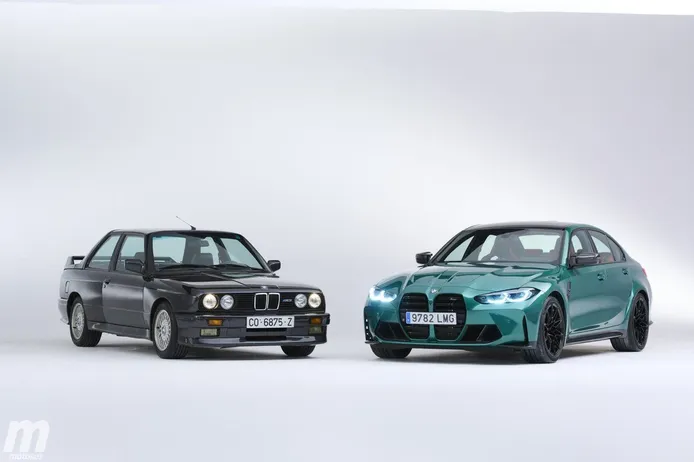 El nuevo BMW M3 G80 frente a su más lejano antepasado, el mítico BMW M3 E30