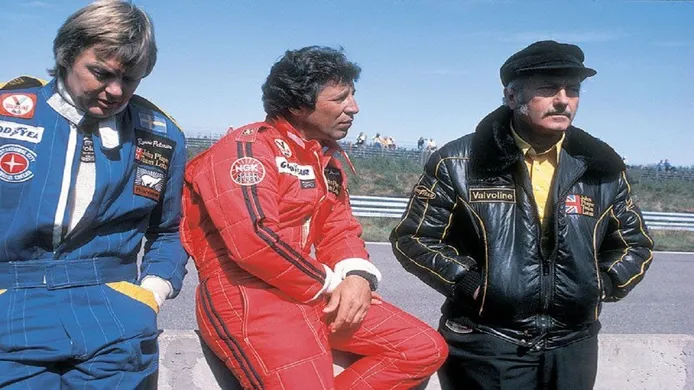 Ronnie Peterson junto a Andretti y Chapman en 1978