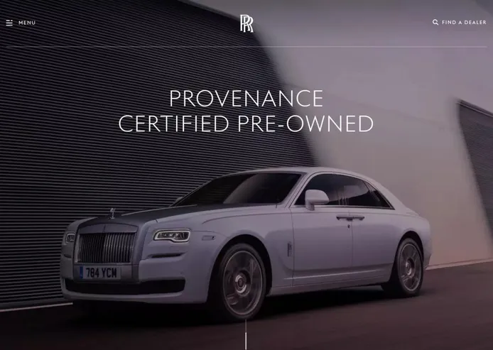 Los usados certificados están ganando popularidad incluso en marcas de lujo, como Rolls-Royce