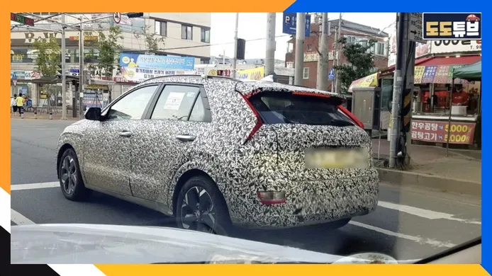 El KIA Niro 2022, de pruebas en Corea, muestra su diseño más claramente