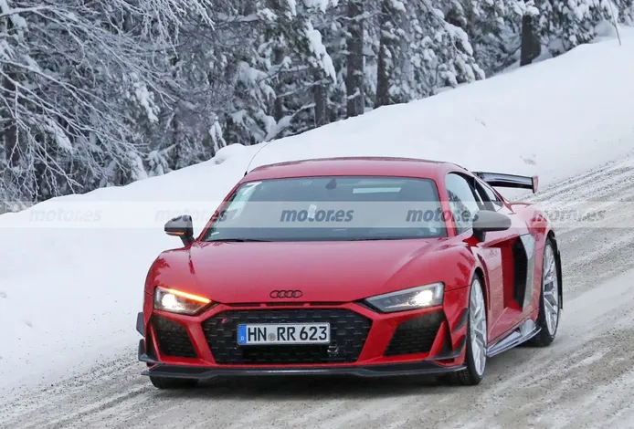 Misterioso prototipo del Audi R8 RWD GT cazado en en las pruebas de invierno