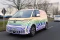 Última prueba de los prototipos del nuevo Volkswagen ID. Buzz con rumbo a Barcelona