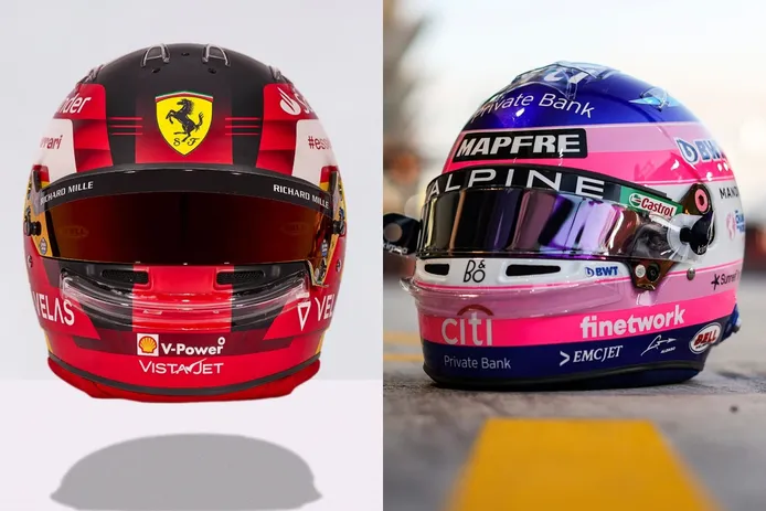 Alonso y Sainz desvelan sus cascos para la temporada 2022 de Fórmula 1