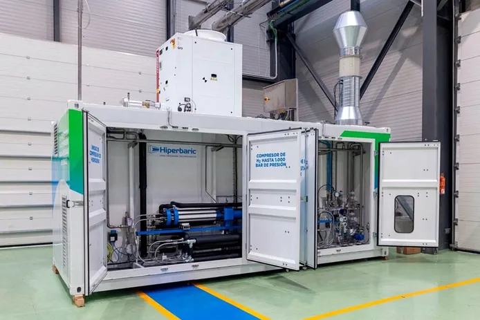 El primer compresor español de hidrógeno a alta presión ya es una realidad