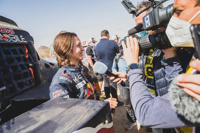 Cristina Gutiérrez se reúne con Pablo Moreno en el Andalucía Rally