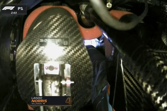 La F1 prueba la 'pedal cam': así se accionan los pedales de un monoplaza