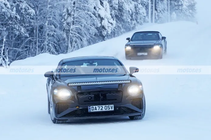 Los Bentley Continental GT y GTC Facelift 2024 son cazados en fotos espía en Suecia