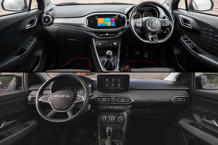 MG3 vs Dacia Sandero - interior