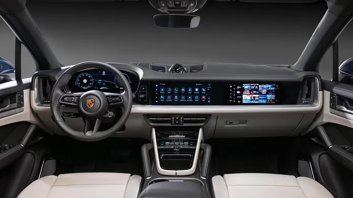 Así es el interior del nuevo Porsche Cayenne, el SUV deportivo hereda el estilo más sofisticado del Taycan