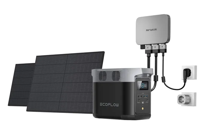 Ecoflow PowerStream autoinstalable: paneles solares, microinversor y batería todo en uno para tu hogar