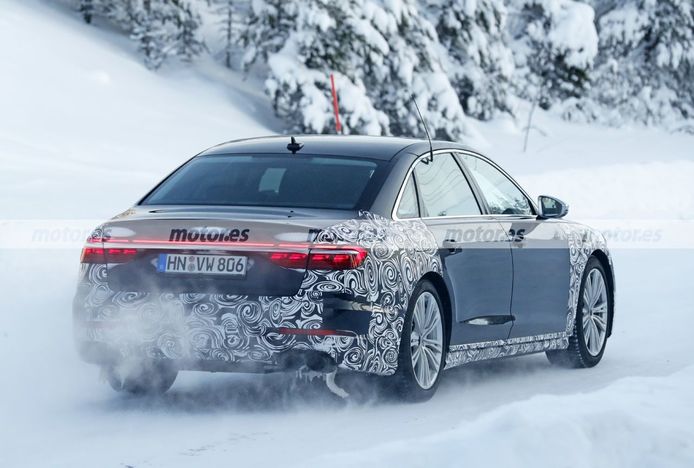 Fotos espía Audi S8 Facelift 2022 - exterior