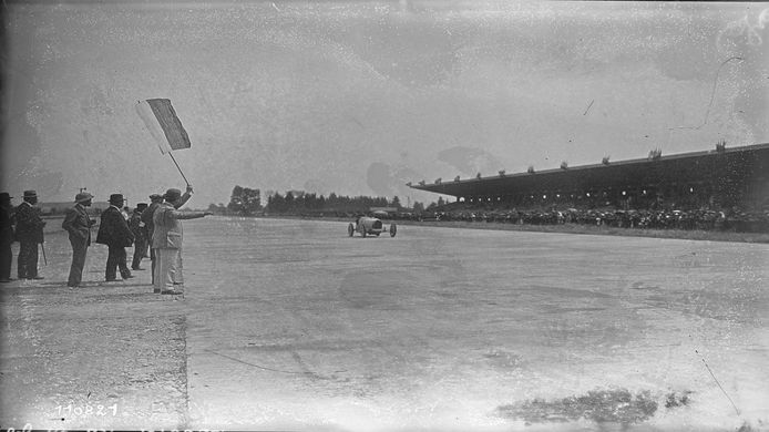 Jules Goux en el Gran Premio de Francia de 1926