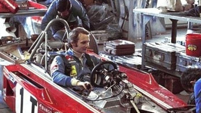 Niki Lauda en el GP de Estados Unidos de 1974 de Fórmula 1