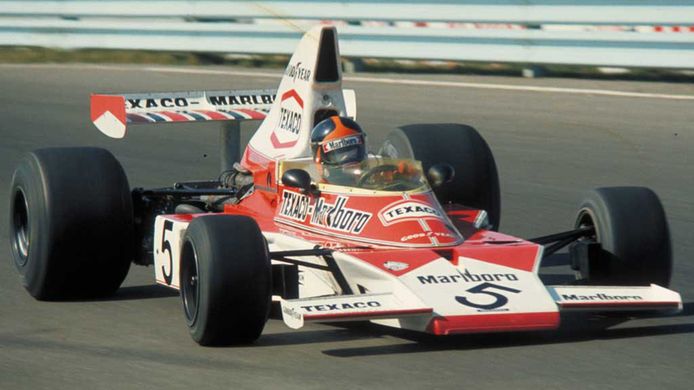 Emerson Fittipaldi en el GP de Estados Unidos de 1974 de Fórmula 1