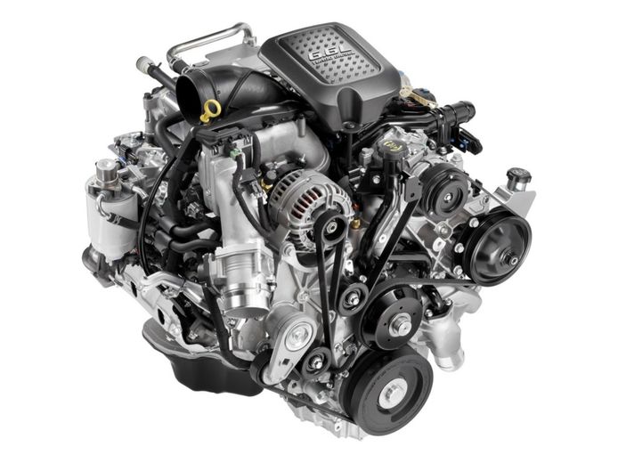 Foto V8 diesel Duramax GM 6.6 - tecnología
