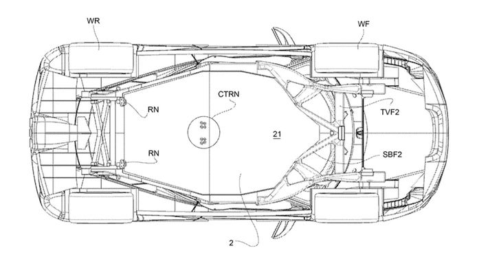 Ferrari patenta la futura plataforma de sus coches eléctricos